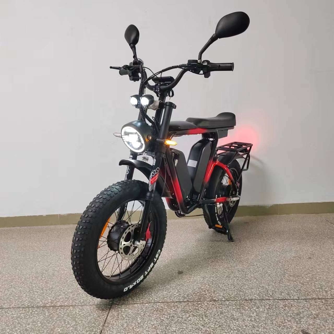 Yolin V1 52V Electric Bike 2000W Dual Motor Bafang Dual Battery Full Suspension Oil Brake Fat Tire Aluminum Alloy frame ebike