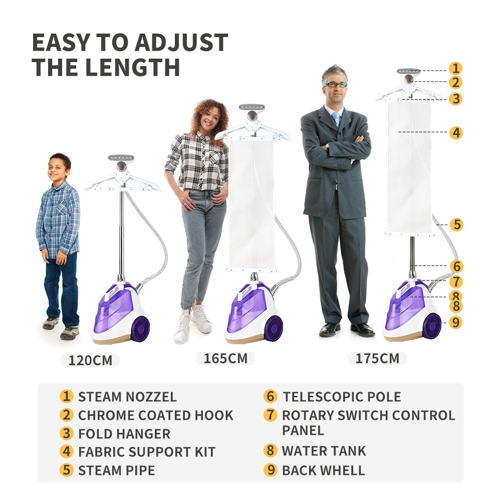 Promotion Quality Rechargeable Shirt Garment Steamer Station Professional Hanging Clothes Steam Ironing