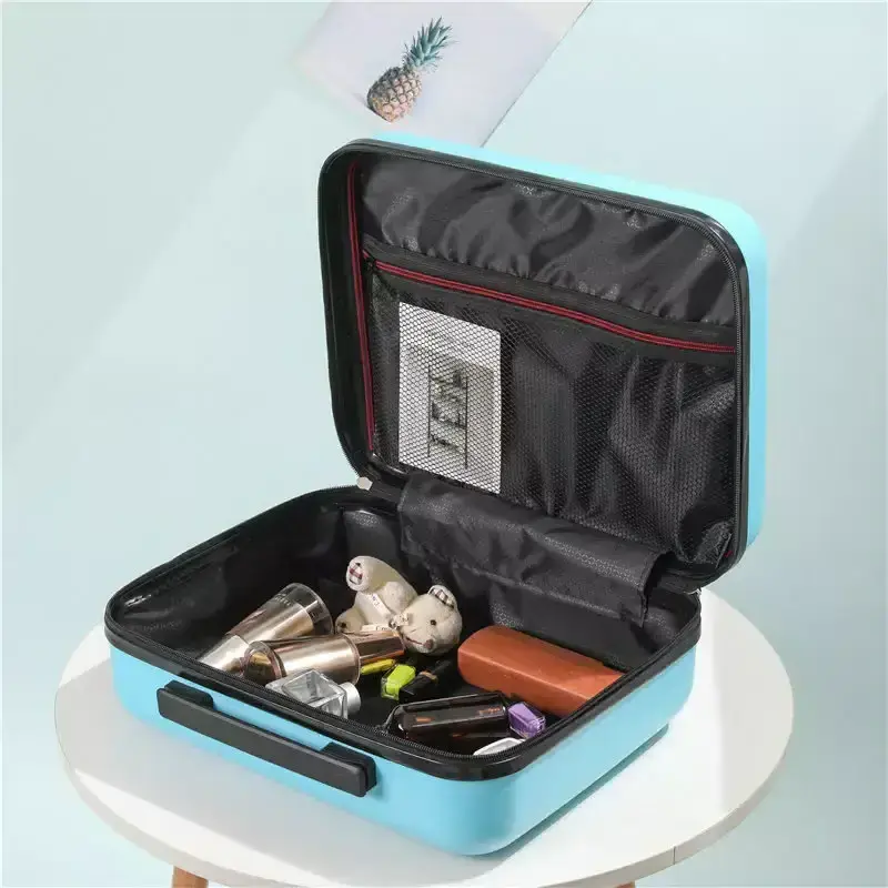 Mini luggage suitcase Customizable make up case travel  luggage with password lock for women for trip