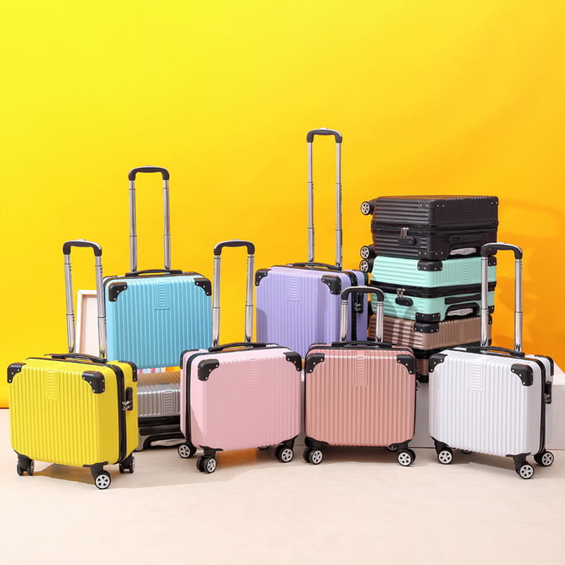 Candy Color 18 inch Universal Trolley Luggage Mini Suitcase Carry-on Case Luggage