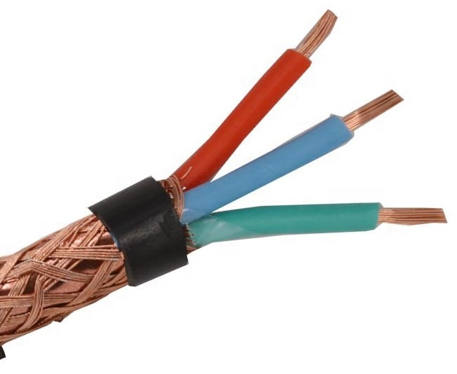 NH KVVRP 450/750V PVC insulated PVC sheathed braided shielding control flexible cable