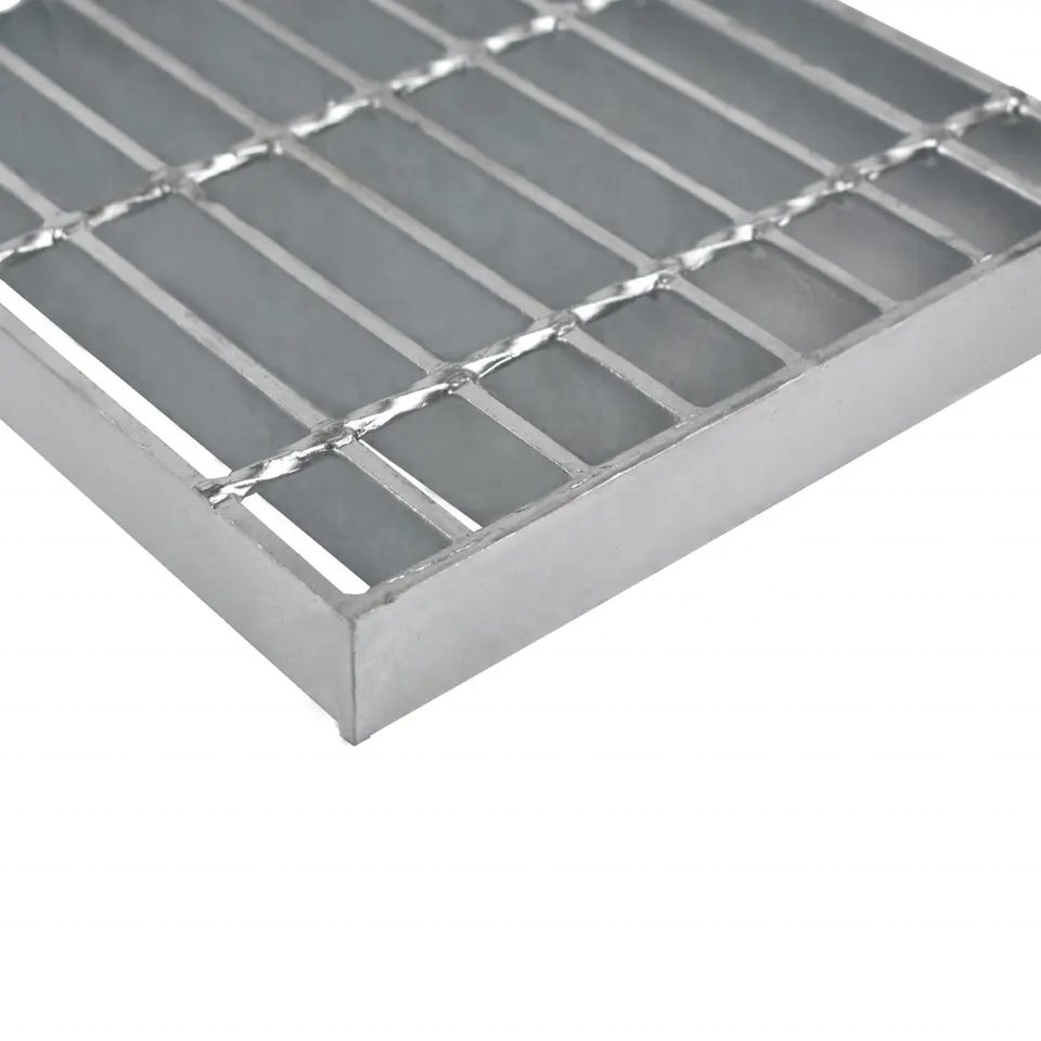 Factory Price drainage gutter with stainless steel grating cover / serrated steel grating bridge