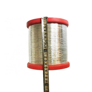 High quality ultra light pure stainless steel 316L fiber conductive wire twisted filament m type metallic yarn