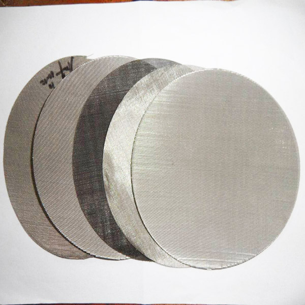 SS 304 316 Weave Screen Dutch Porous Metal Orifice Circle Stainless Steel Multi-Layer Wire Mesh Filter Disc For Filtering