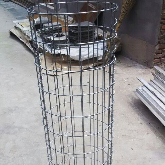 1x1x2m Welded Wire Mesh With Spring Wire / Galvanized Gabion Stone Cage / Gabion Boxes For Sale