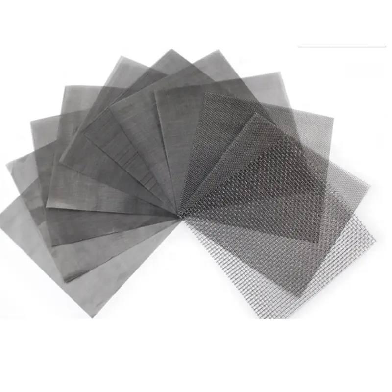 High Quality SS304 316 Stainless Steel 3-500 Mesh Square Metal Dutch Weave Mining Sieving Screen Filter Wire Mesh