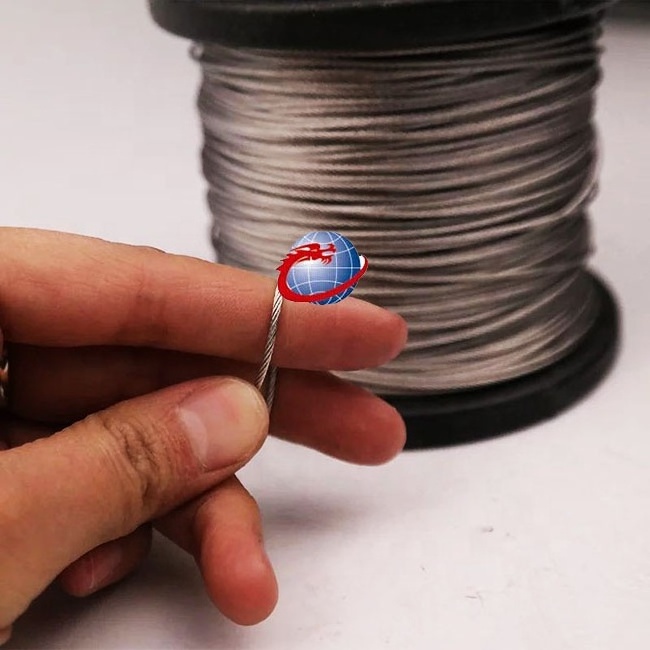 China Factory Sale Stainless Steel Wire Rope 1mm 1.5mm 3mm 7*7