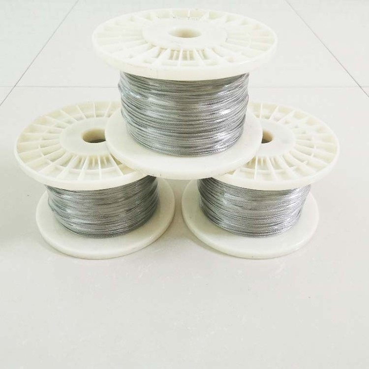 China Factory Sale Stainless Steel Wire Rope 1mm 1.5mm 3mm 7*7