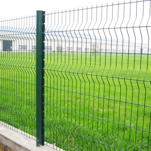 3D Curvy PVC Coated Galvanized Welded Wire Mesh Fence 3D Triangle Mesh Fence