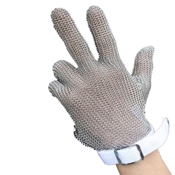 Stainless Steel Three Finger Wrist Glove Used To Protect Thumb, Forefinger and Middle Finger