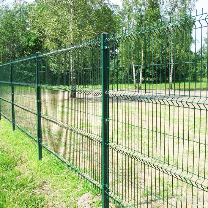 3D Curvy PVC Coated Galvanized Welded Wire Mesh Fence 3D Triangle Mesh Fence