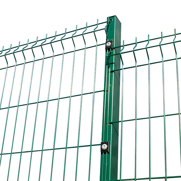 PVC Coated Safety Barrier Wire Mesh 3D Fence For Garden ,Triangle Bending Fence Net For Protect