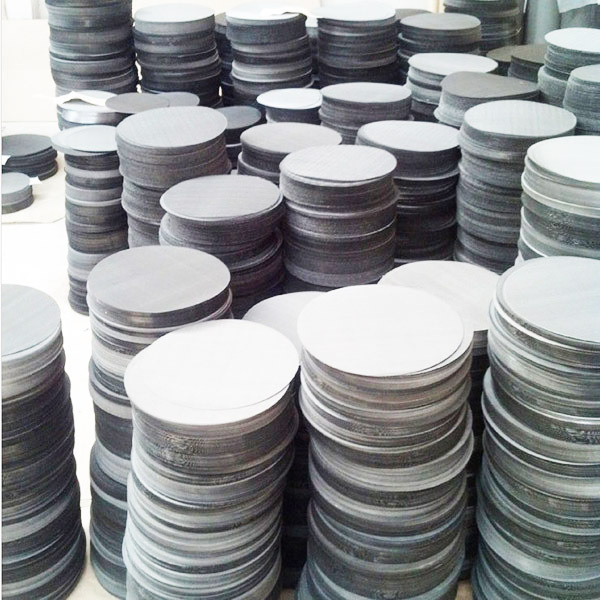 SS 304 316 Weave Screen Dutch Porous Metal Orifice Circle Stainless Steel Multi-Layer Wire Mesh Filter Disc For Filtering