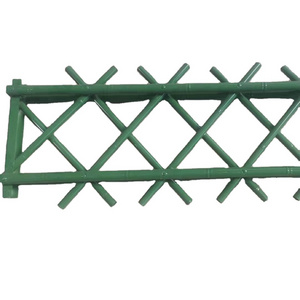 Powder coated garden fence imitated bamboo fence for sale