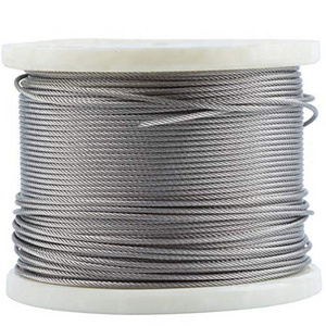 36 yards 7x7  3mm 1.5mm galvanized high carbon steel wire rope for sale