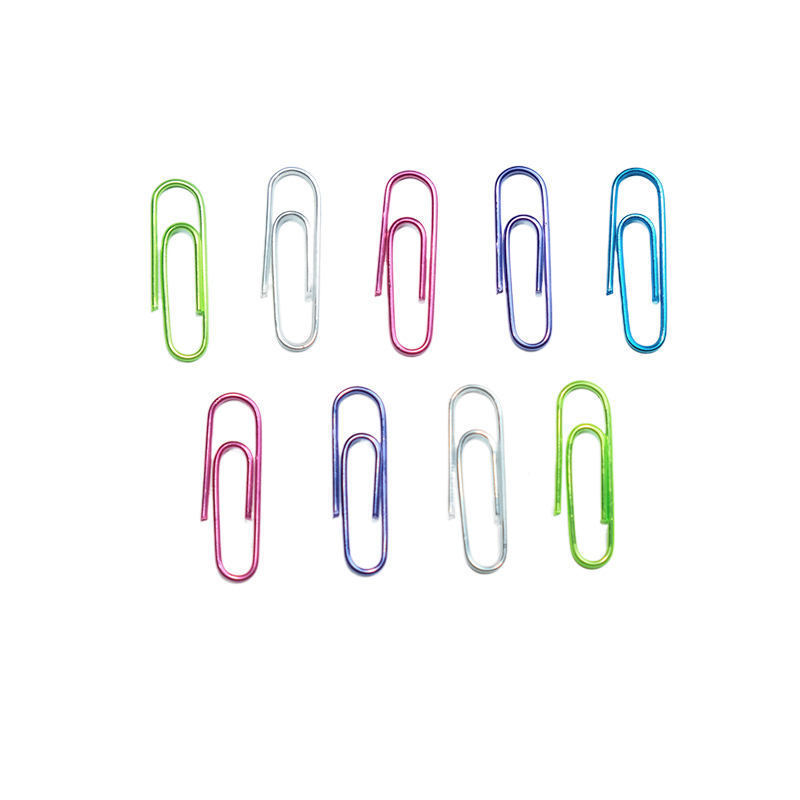 LANTIAN Factory Creative colourful cute paper clip galvanized metal storage paper clip supplies bookmark clamp crystal