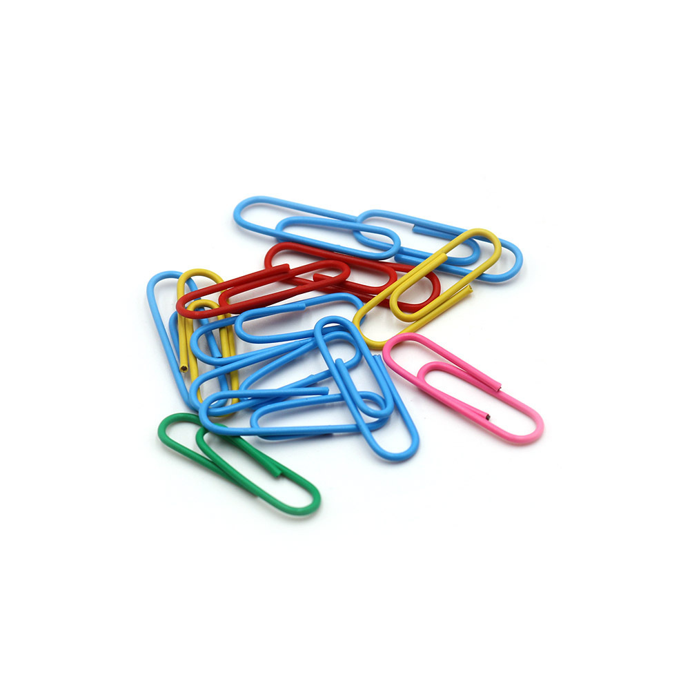 LANTIAN Factory Wholesale Office School  Hot selling Paper Clip 25mm 28mm 33mm vinyl paper clips