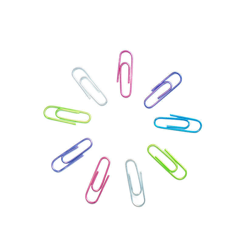 LANTIAN Factory Creative colourful cute paper clip galvanized metal storage paper clip supplies bookmark clamp crystal