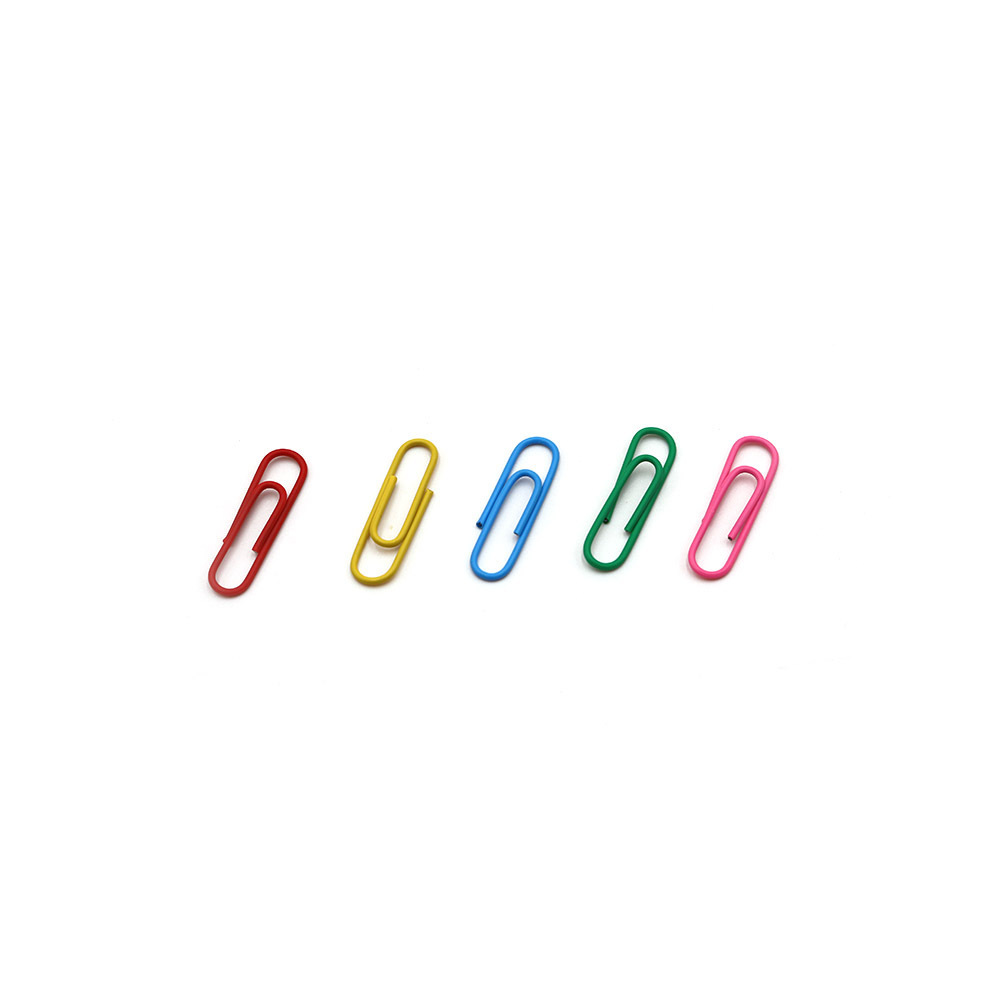 LANTIAN Factory Wholesale Office School  Hot selling Paper Clip 25mm 28mm 33mm vinyl paper clips