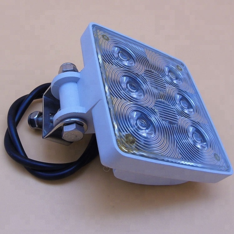 Wholesale Popular Design White Waterproof Super 8 LED Boat Marine Deck Aluminum Spot Light For Boat Yacht Kayak