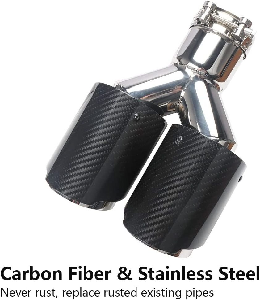 carbon fiber exhaust tips and led exhaust muffler tips from factory