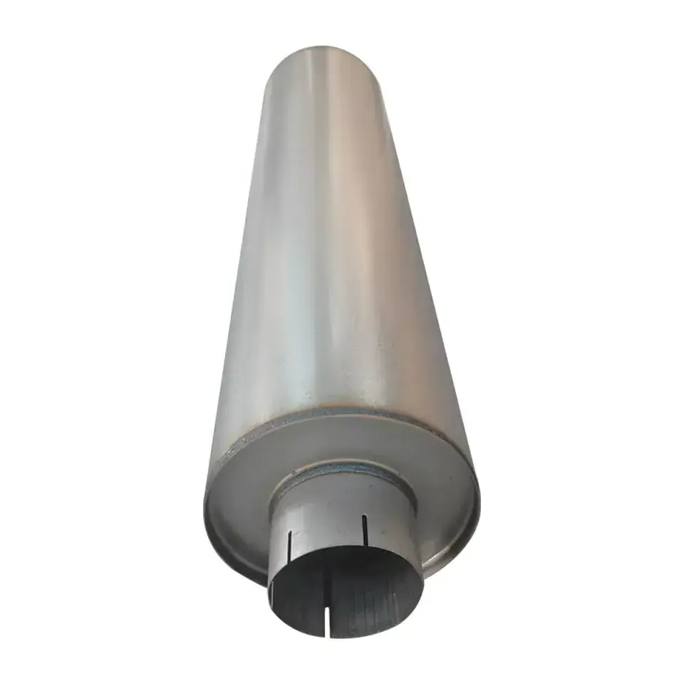 High quality  round truck exhaust muffler  5  inch exhaust system silencer