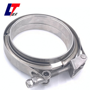 3 Inch Stainless Steel Exhaust V Band Clamp Mild Steel Flat Flange Assembly Male Flange Female Flange Kit Quick Release Latch