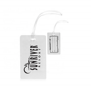 Custom made hard plastic luggage tags suitcase bag tags