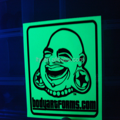 custom printing glow in the dark sticker wall sticker