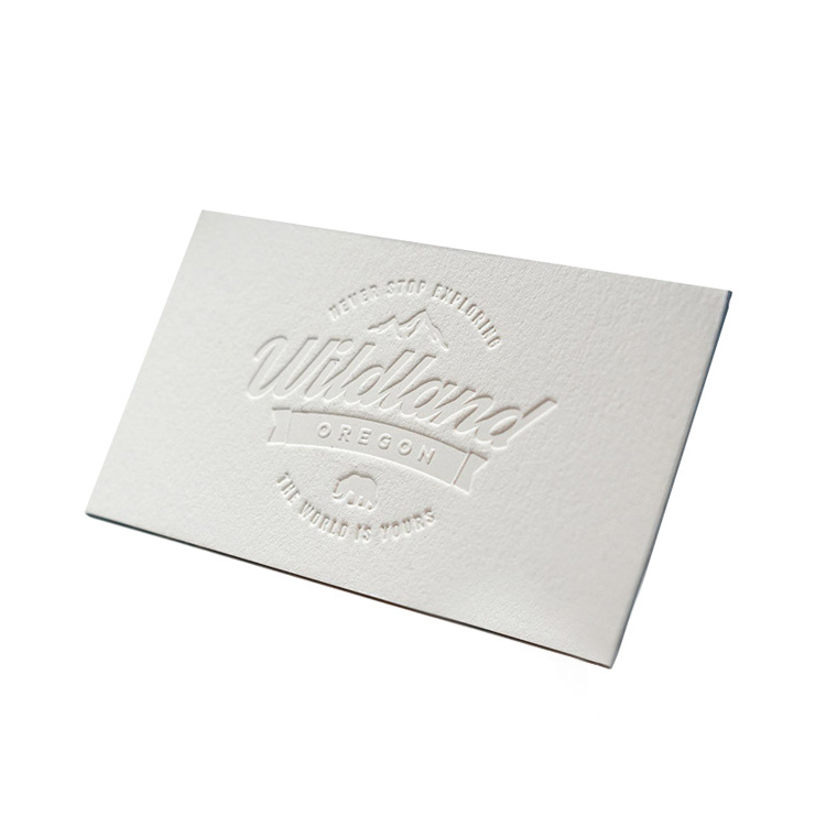 Luxury Custom Letterpress Printed Printing Cotton Paper Business Card