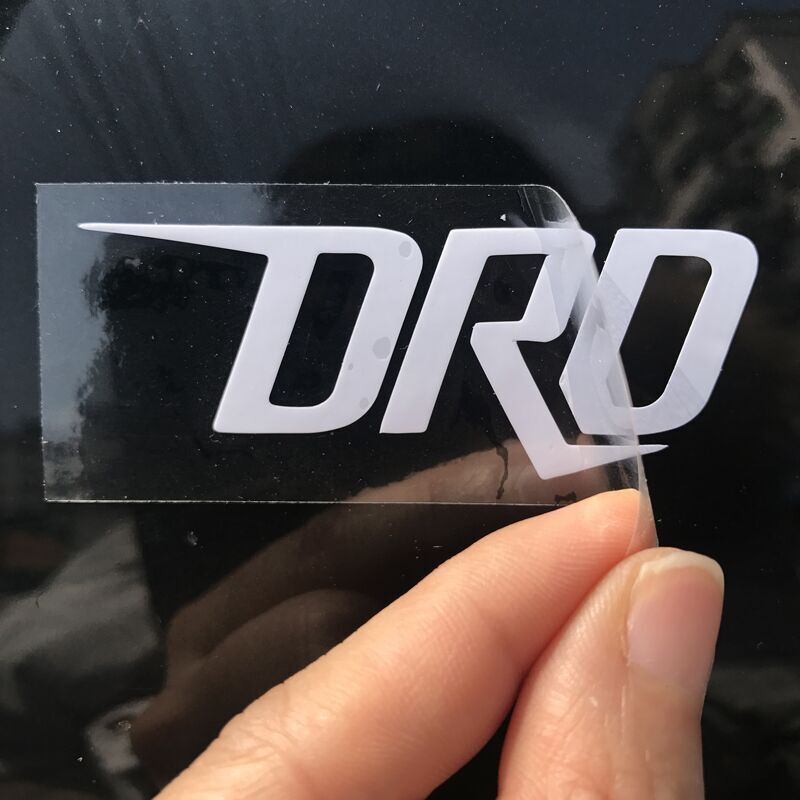 Customized Dry Rub Off Sticker Glass Transfer Sticker