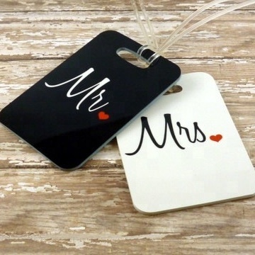 custom made luggage tag mr and ms(PT-065)