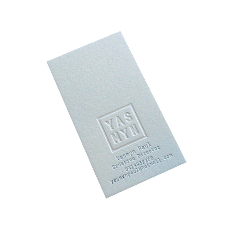 Luxury Custom Letterpress Printed Printing Cotton Paper Business Card