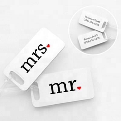 custom made luggage tag mr and ms(PT-065)