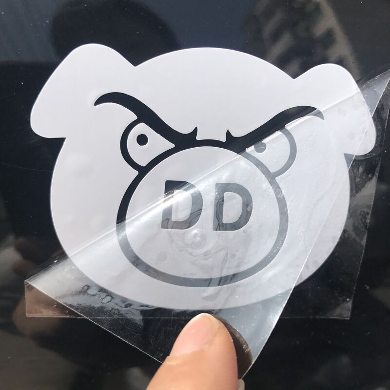 Customized Dry Rub Off Sticker Glass Transfer Sticker