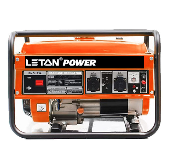 Leton power mini portable back up gasoline generator price for 3000w 3kw gasoline power generators 3 kw