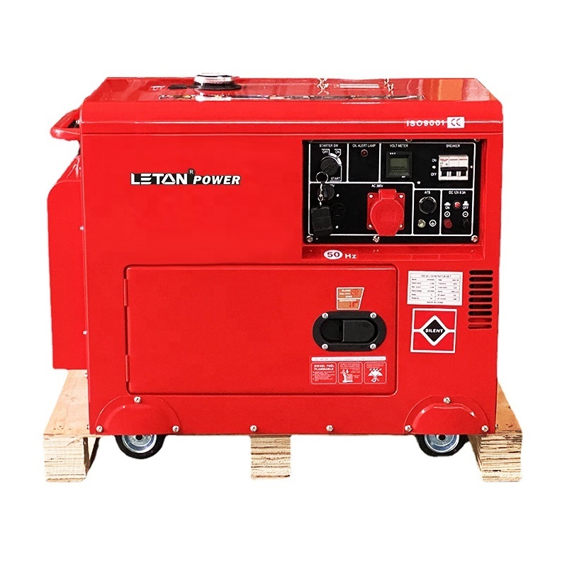 50/60Hz 10kva silent diesel generator single phase sound proof diesel generator LETON 10kva generators