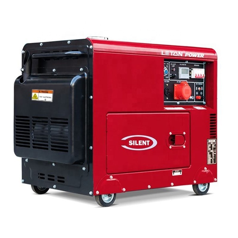 50/60Hz 10kva silent diesel generator single phase sound proof diesel generator LETON 10kva generators