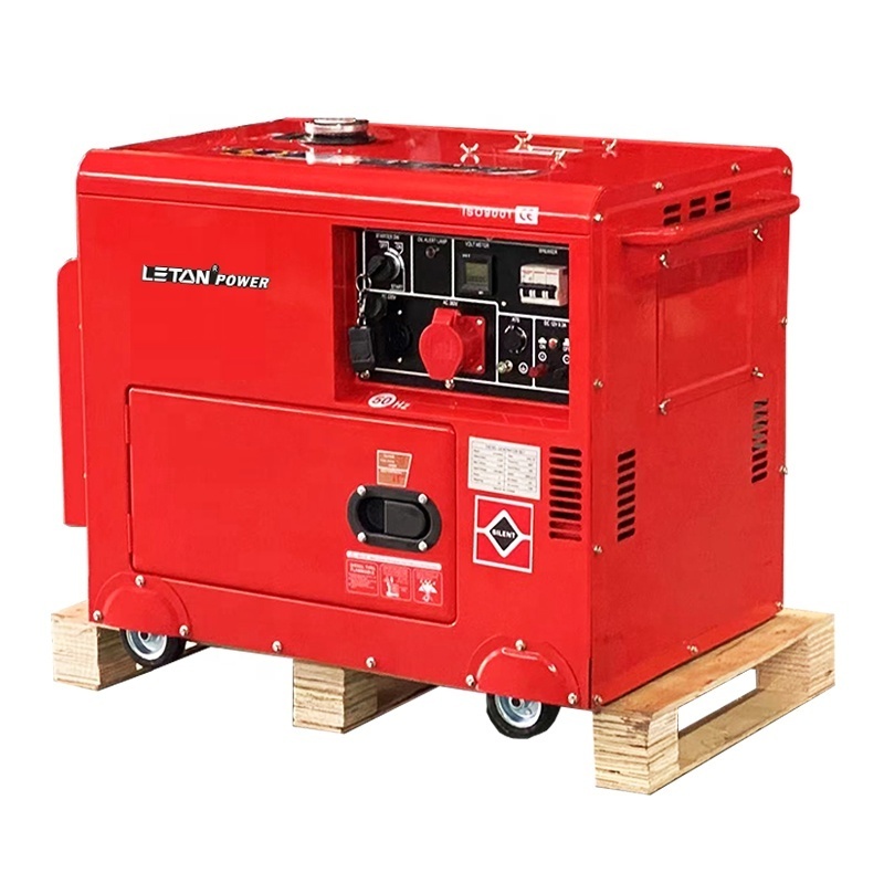 50/60Hz 10kva silent diesel generator single phase sound proof diesel generator LETON 10kva generators