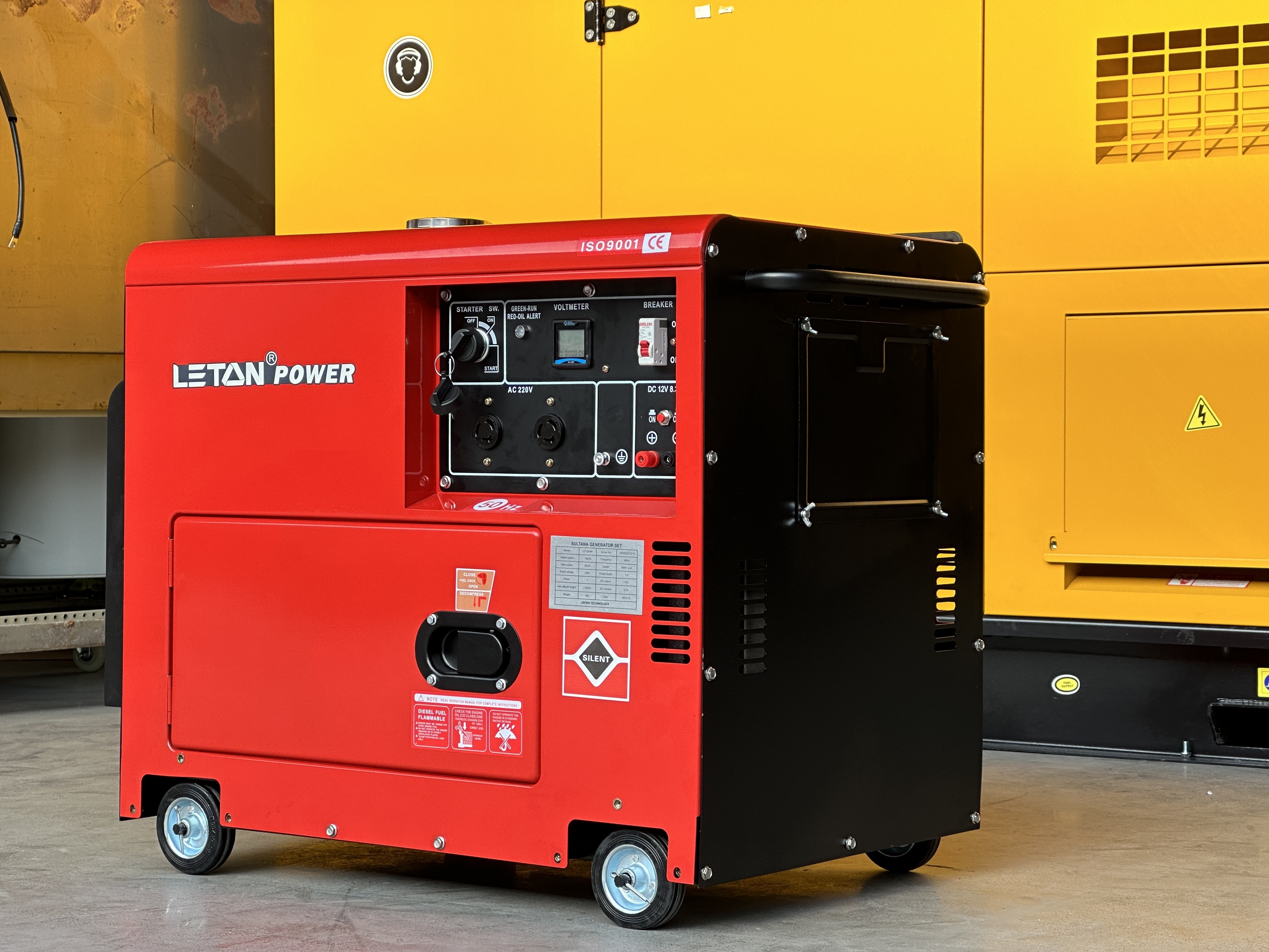 LETON POWER home use silent diesel generator set 10kva 8kw kipor 10 kva diesel generator electric power plant generation