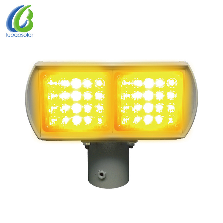 Strobe light for emergency vehicles solar warning light