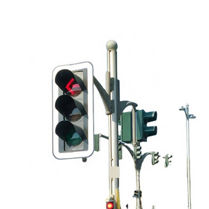 Road crossing indicator LED traffic signal lights with full screen or arrow or humanoid representation