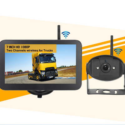 2.4G Digital Wireless 7 inch bus/truck/RV waterproof wireless backup camera system