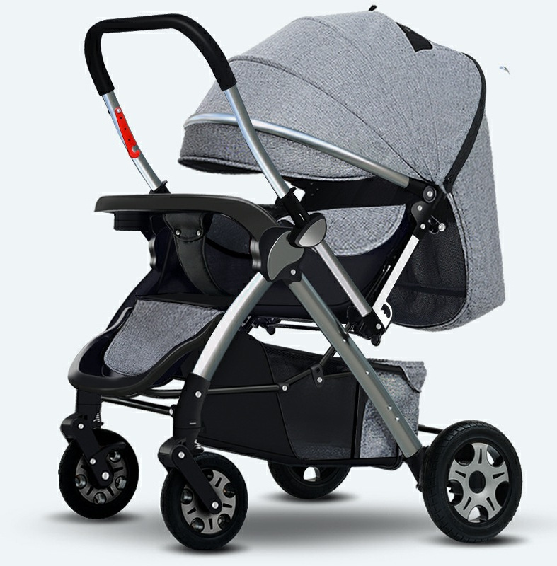 2023 New  Baby Stroller Multifunctional Stainless Steel Frame Cloth Baby Strollers