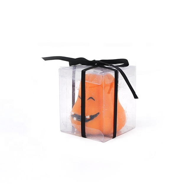 LGY17 Handmade creative Halloween decoration pumpkin shape smokeless candle small candle pumpkin