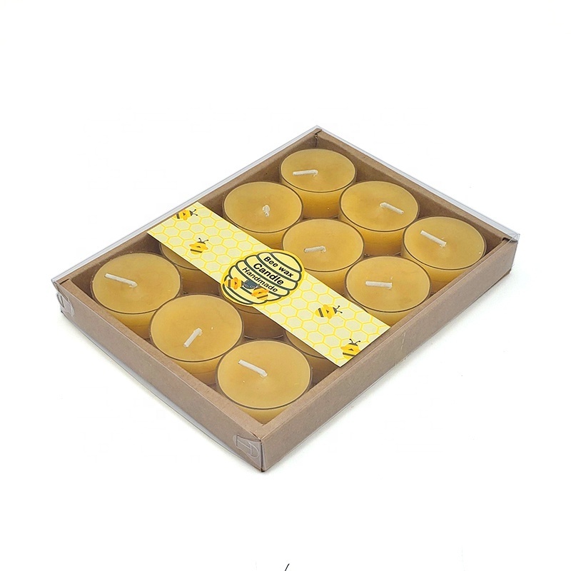 LH19  Home Decoration  100% beeswax  tealight candle gift sets