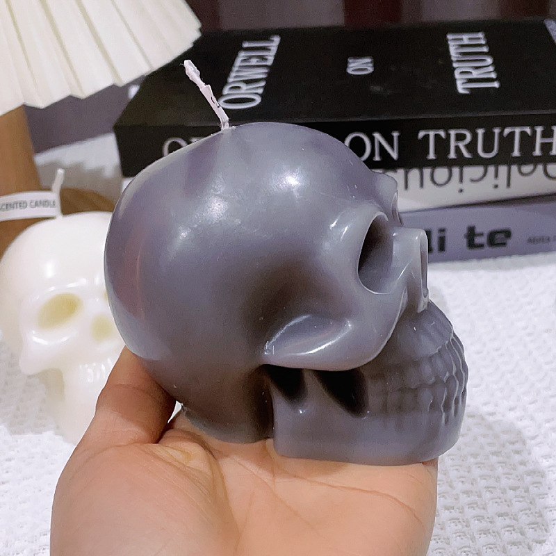 LE174 unique art candle  Halloween decorations skulled Shape Craft Candle