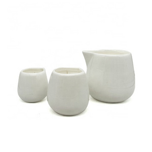 LTC17 Factory produces 3 sizes of ceramic candle containers filled with low temperature massage candles