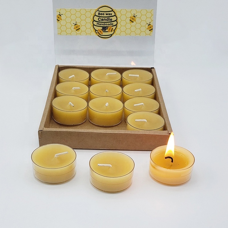 LH19  Home Decoration  100% beeswax  tealight candle gift sets