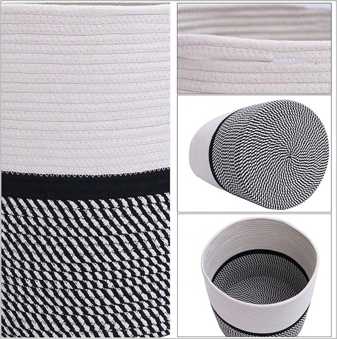 factory wholesale the closet holds small items and clothes storage basket Cotton rope woven flower pot